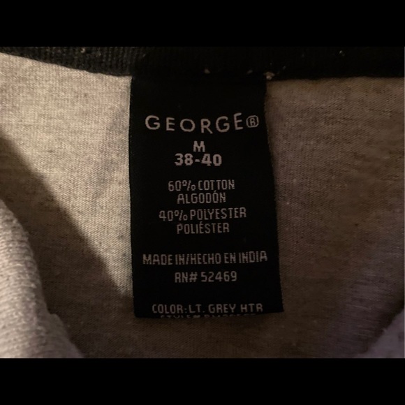 EUC George Light Gray 3-Button Polo Shirt with Pocket, Sz Medium (38-40) - Picture 3 of 5